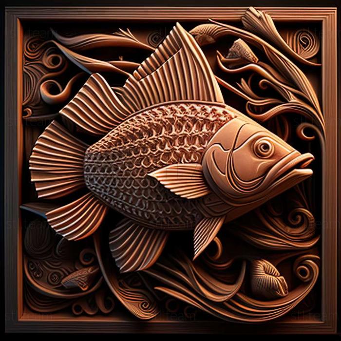 3D model Panaki fish (STL)